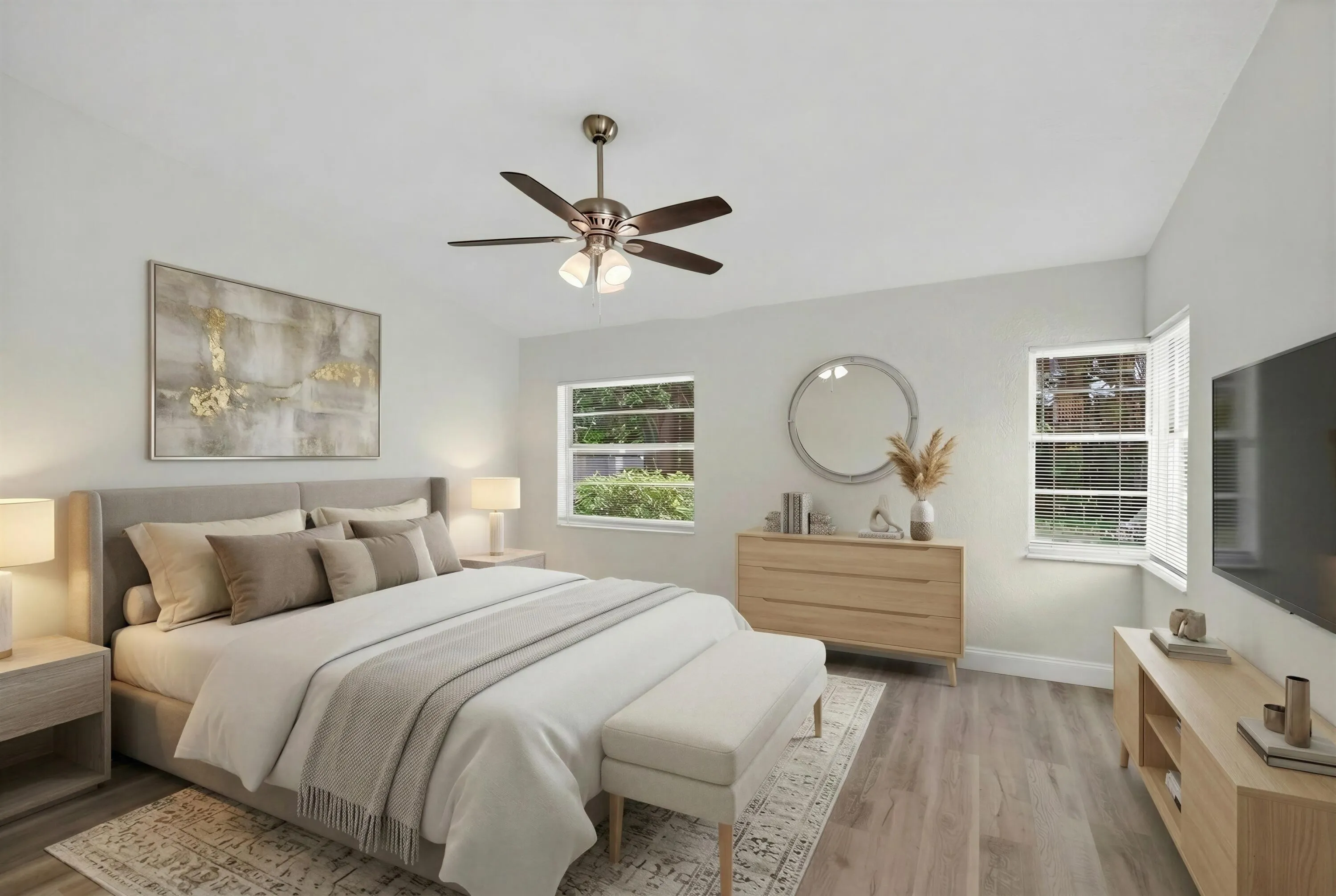 Master Bedroom Staged