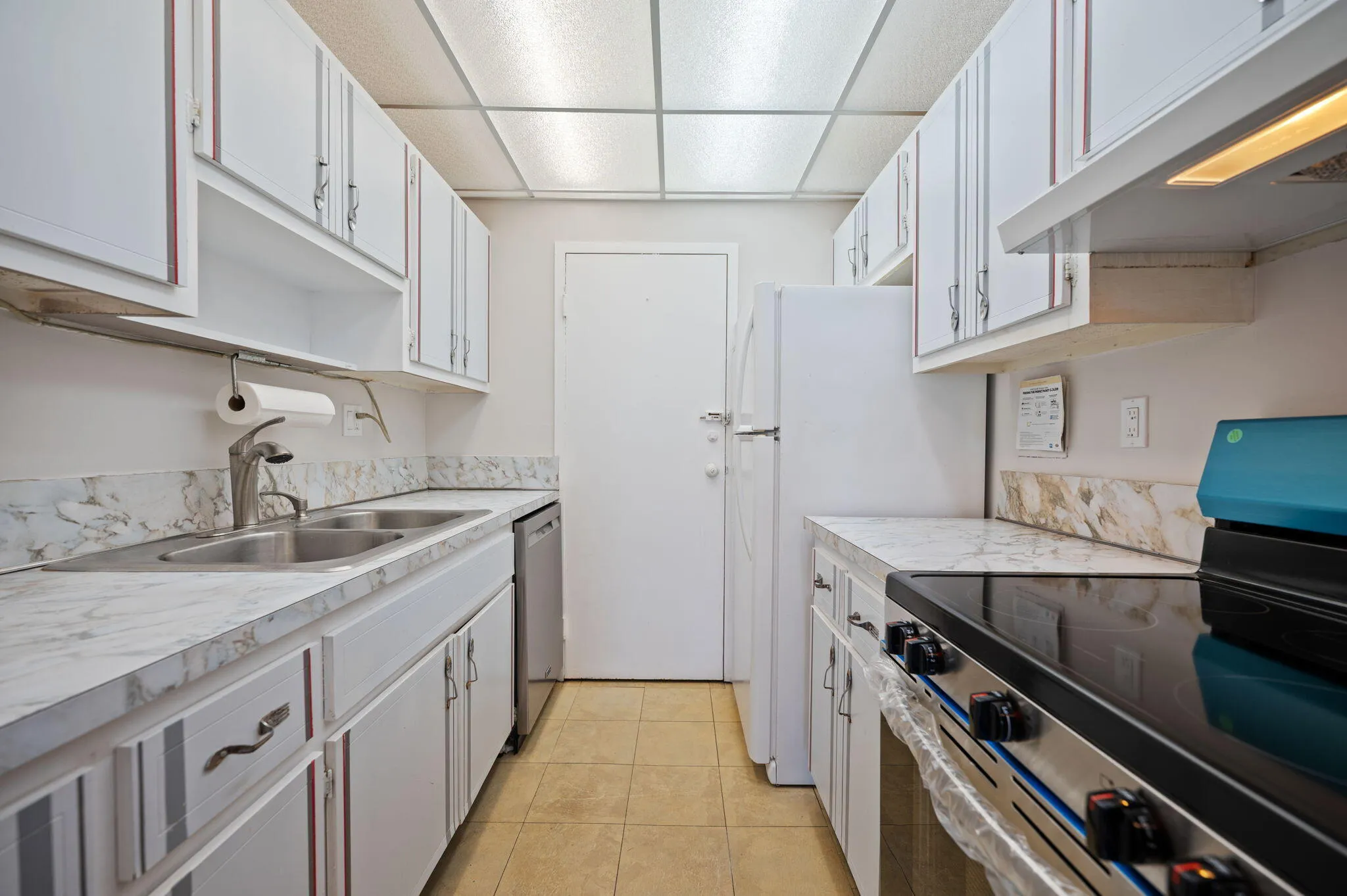 Unit 1406 kitchen.
