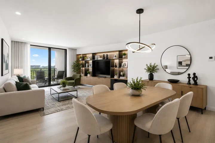 Virtually Rendered & Staged Great Room