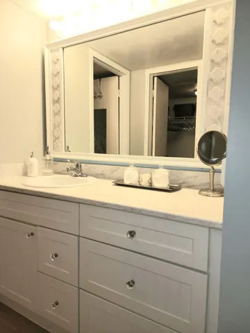 Primary bathroom vanity sink