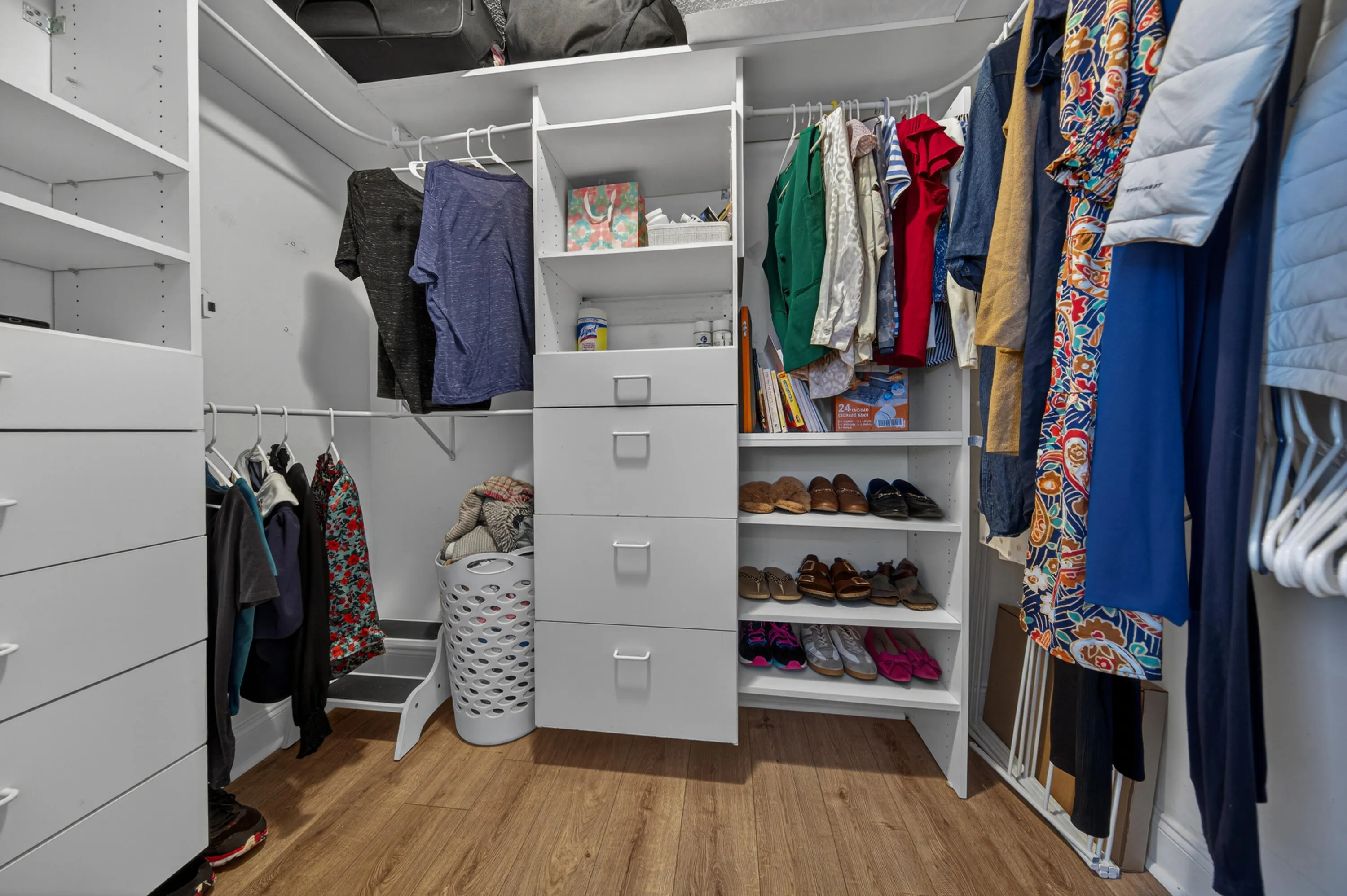 primary walk in with built ins