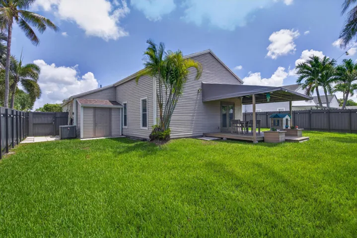 spacious fully fenced yard great for children and pets