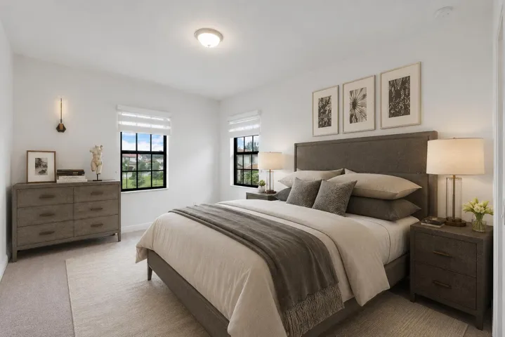Virtually Staged 2nd bedroom