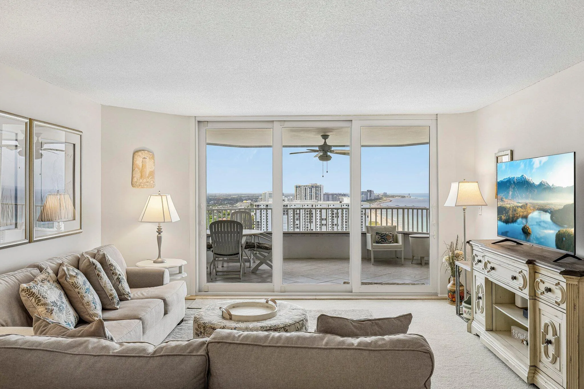 Large living room with amazing views