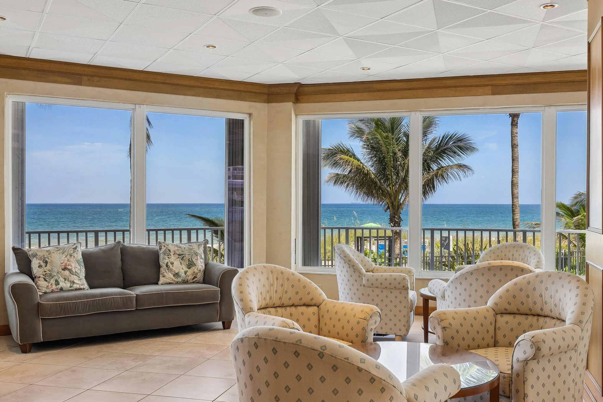 This lounge will be remodeled. See renderings.