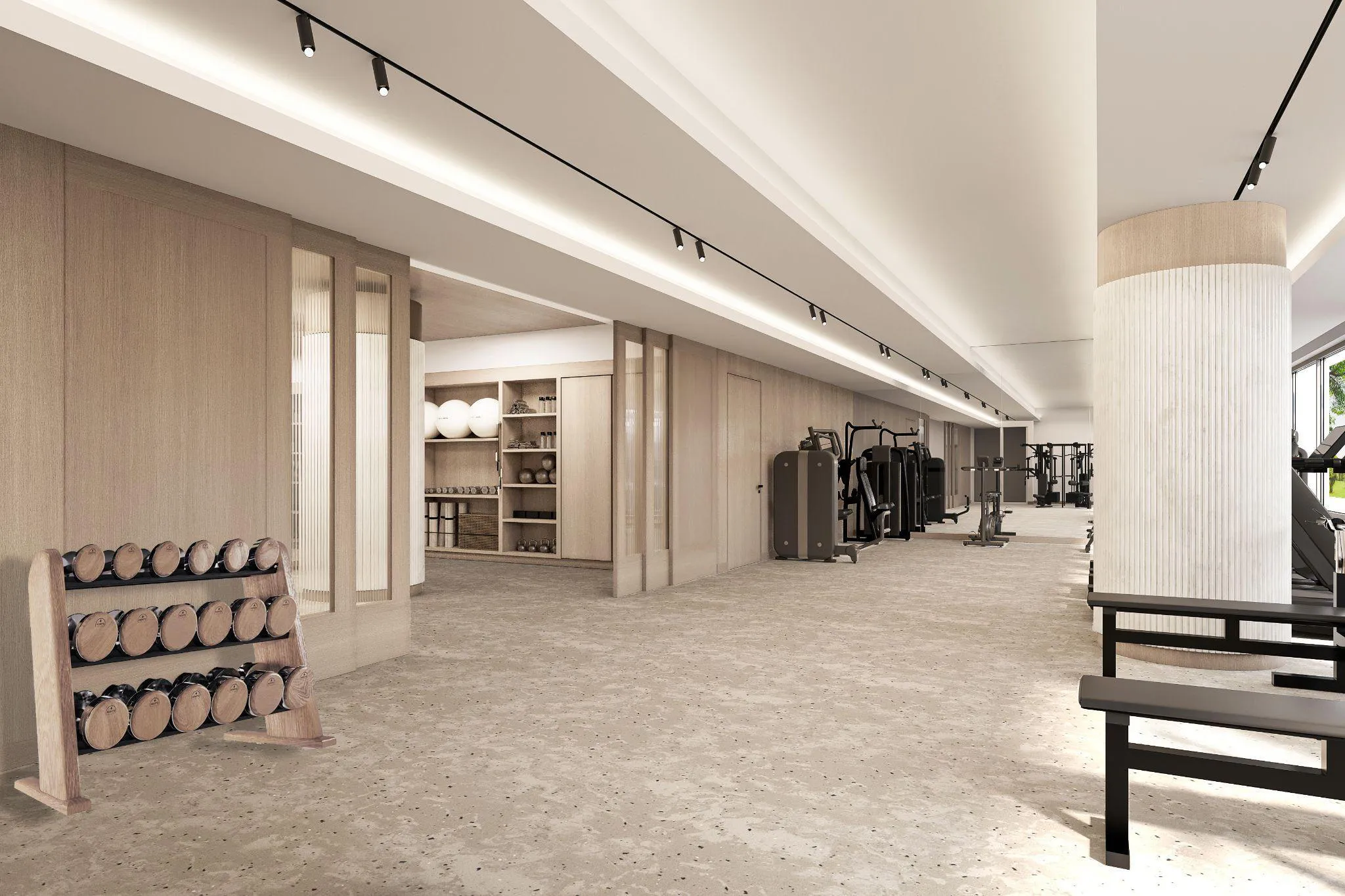 Rendering of approved design for gym