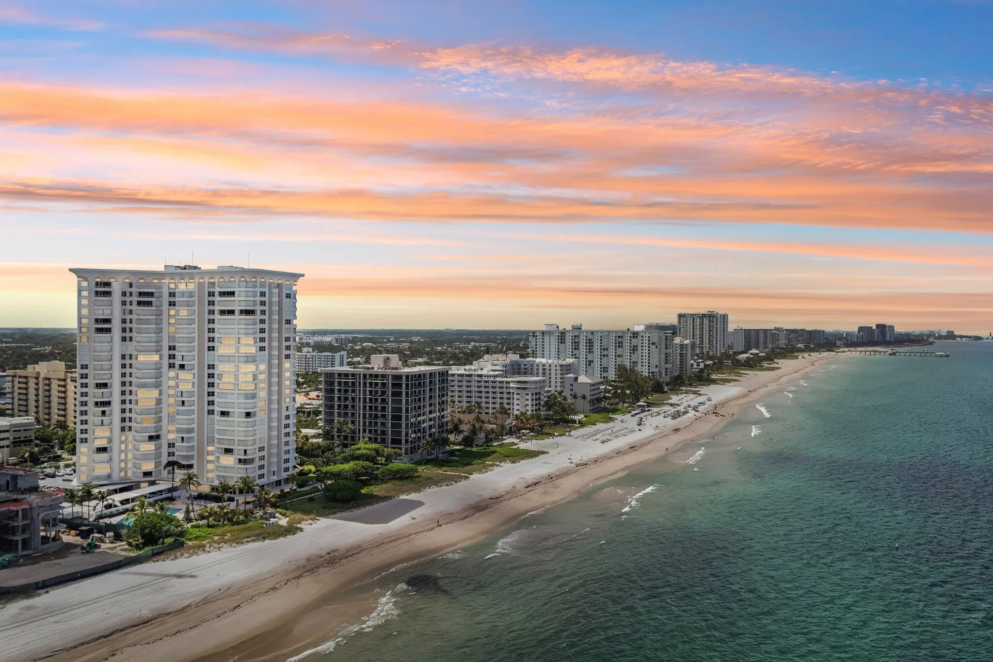 Amazing location with views over the top of buildings to the north