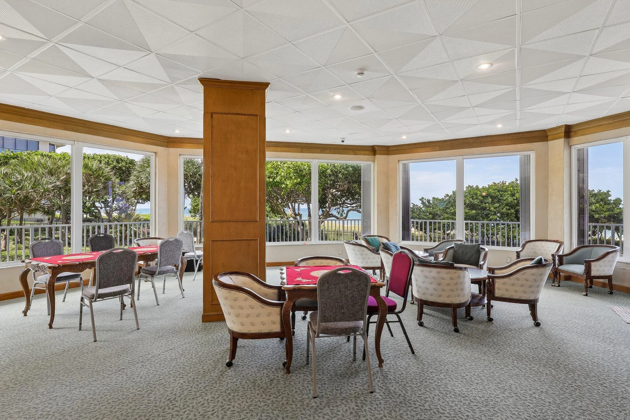 This lounge will be remodeled. See renderings.