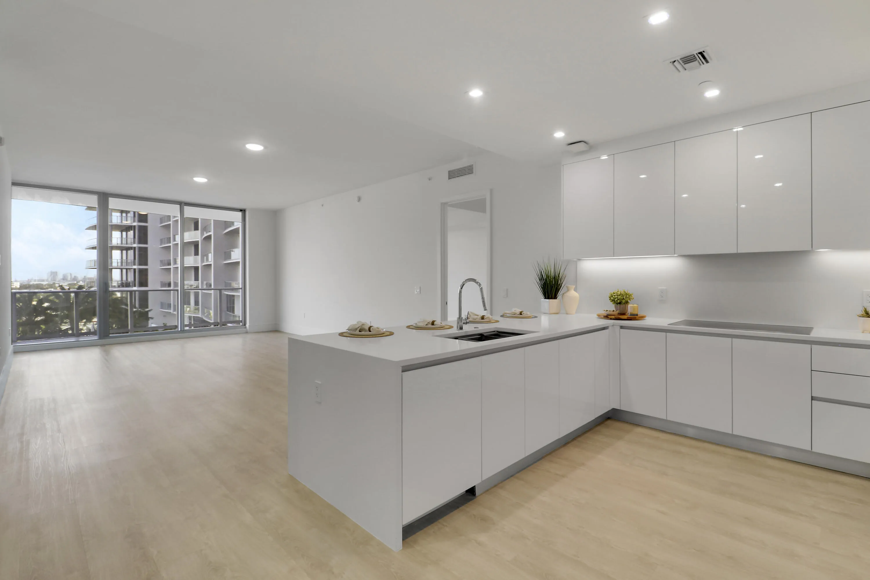 Kitchen west view