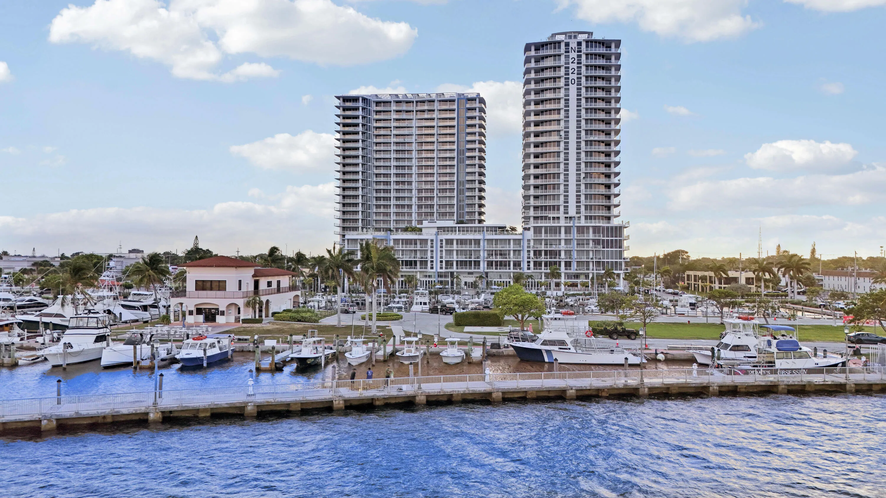 Aerial with Marina