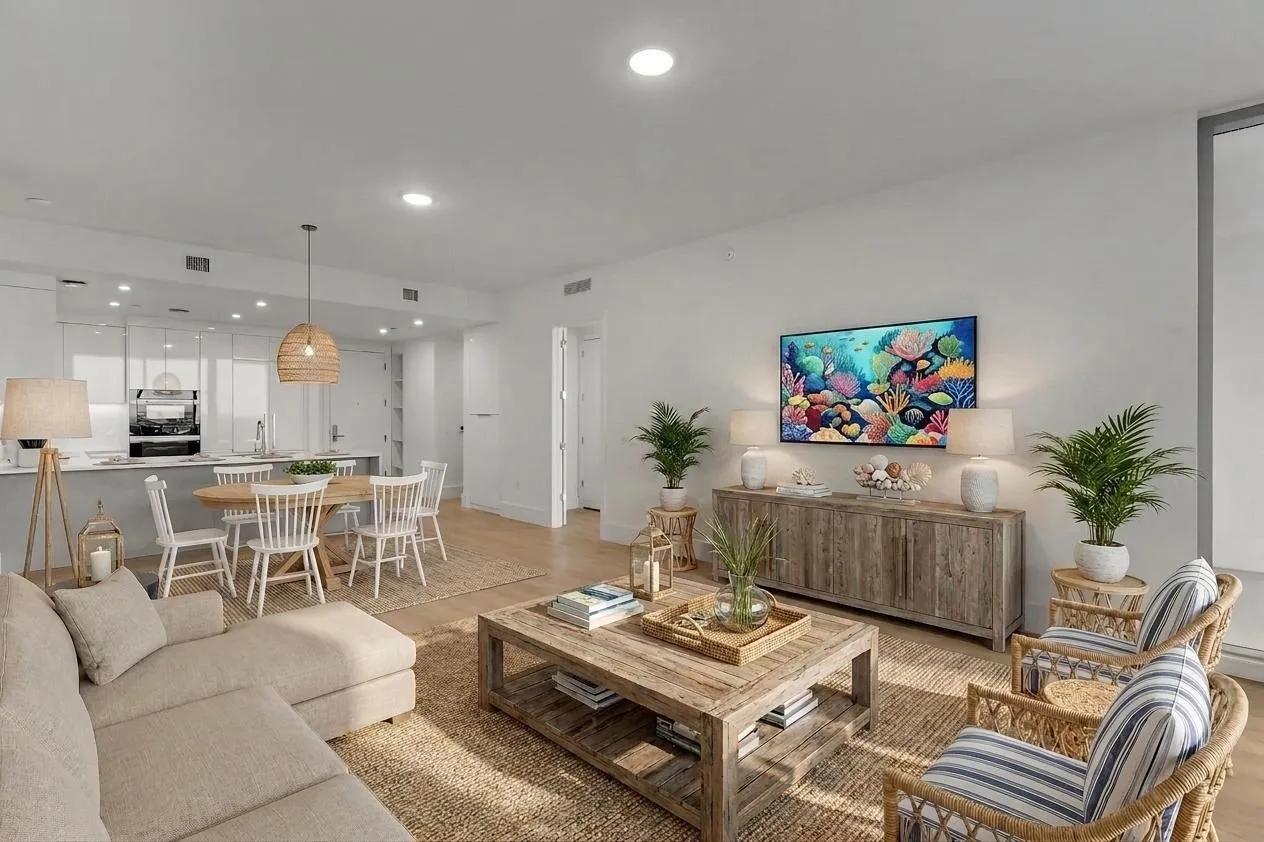 Great Room staged neutral
