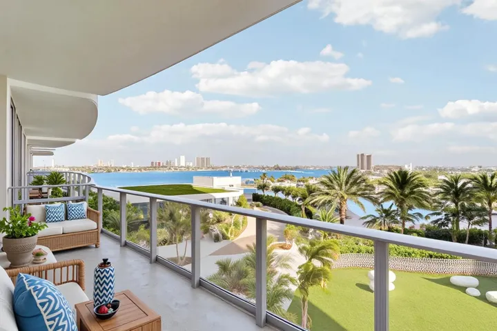 Balcony and View - Staged
