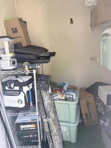 storage room off front patio
