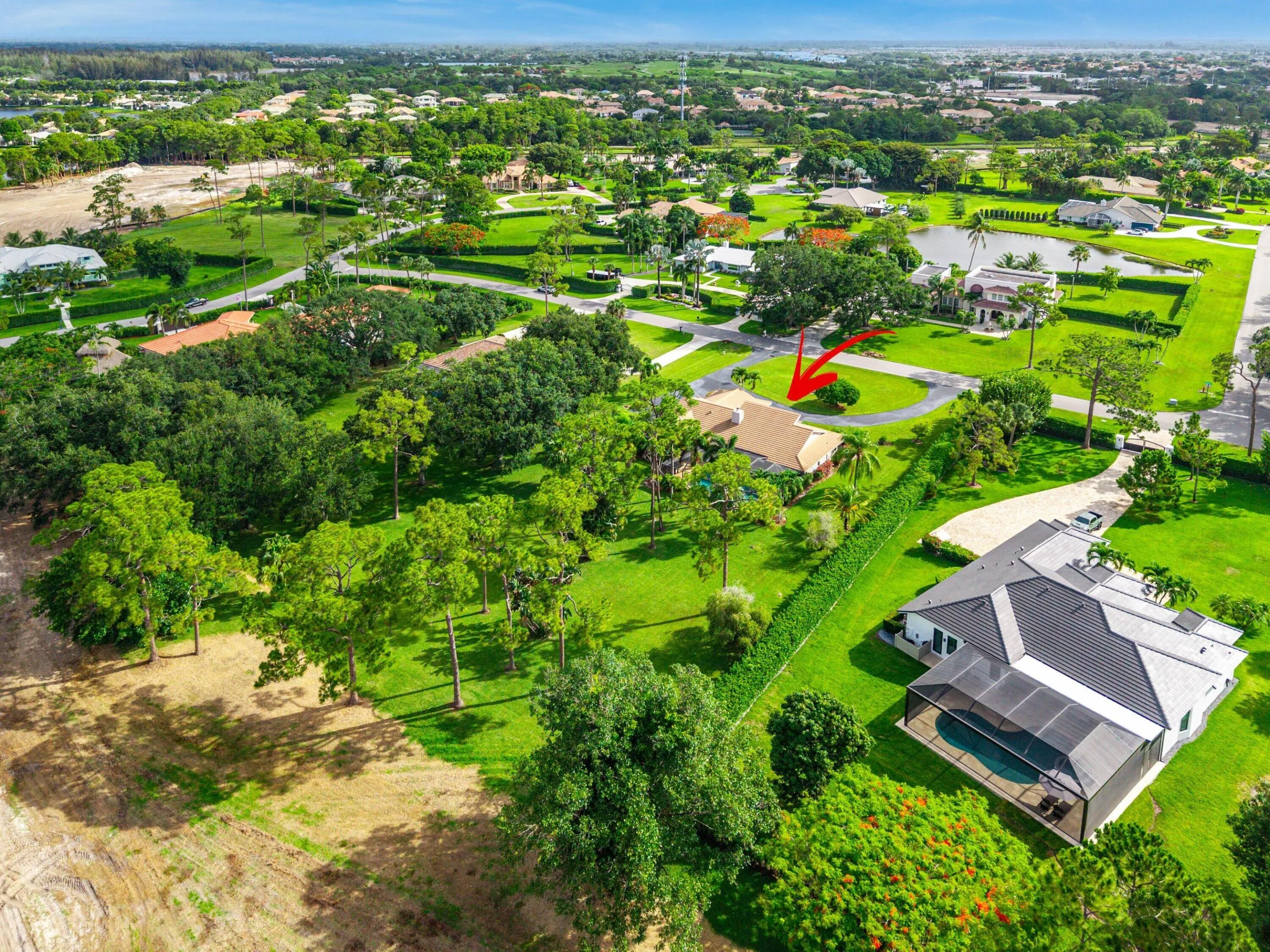 Golf course under construction
