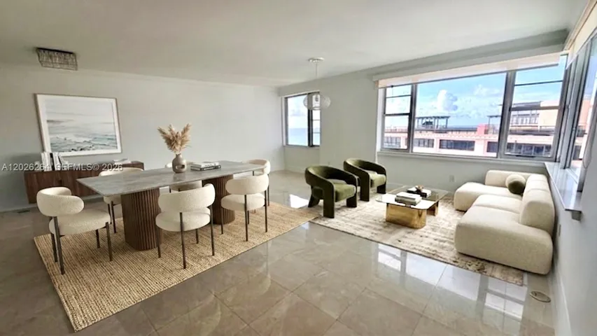 Staged living room