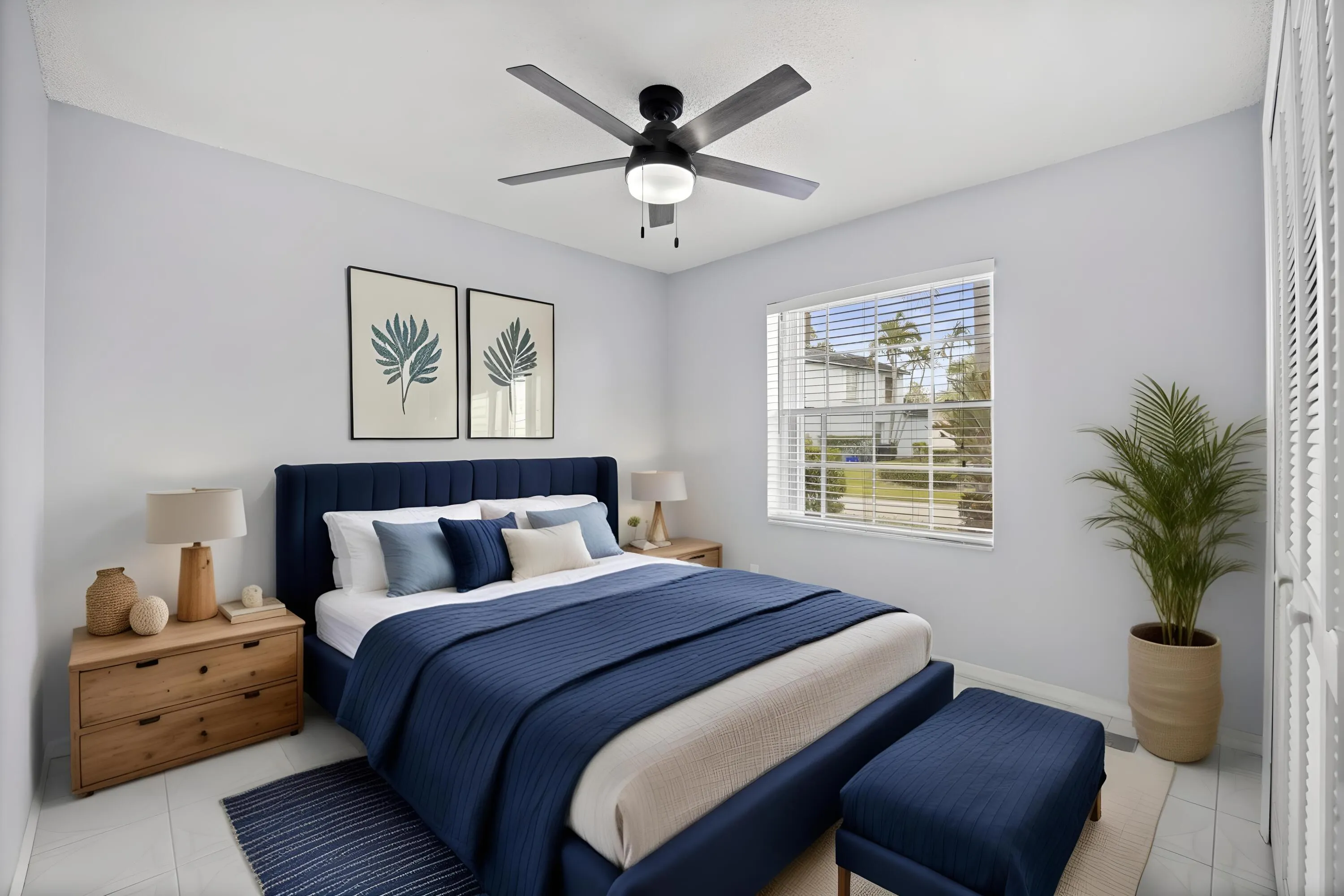 Bedroom two, virtually staged