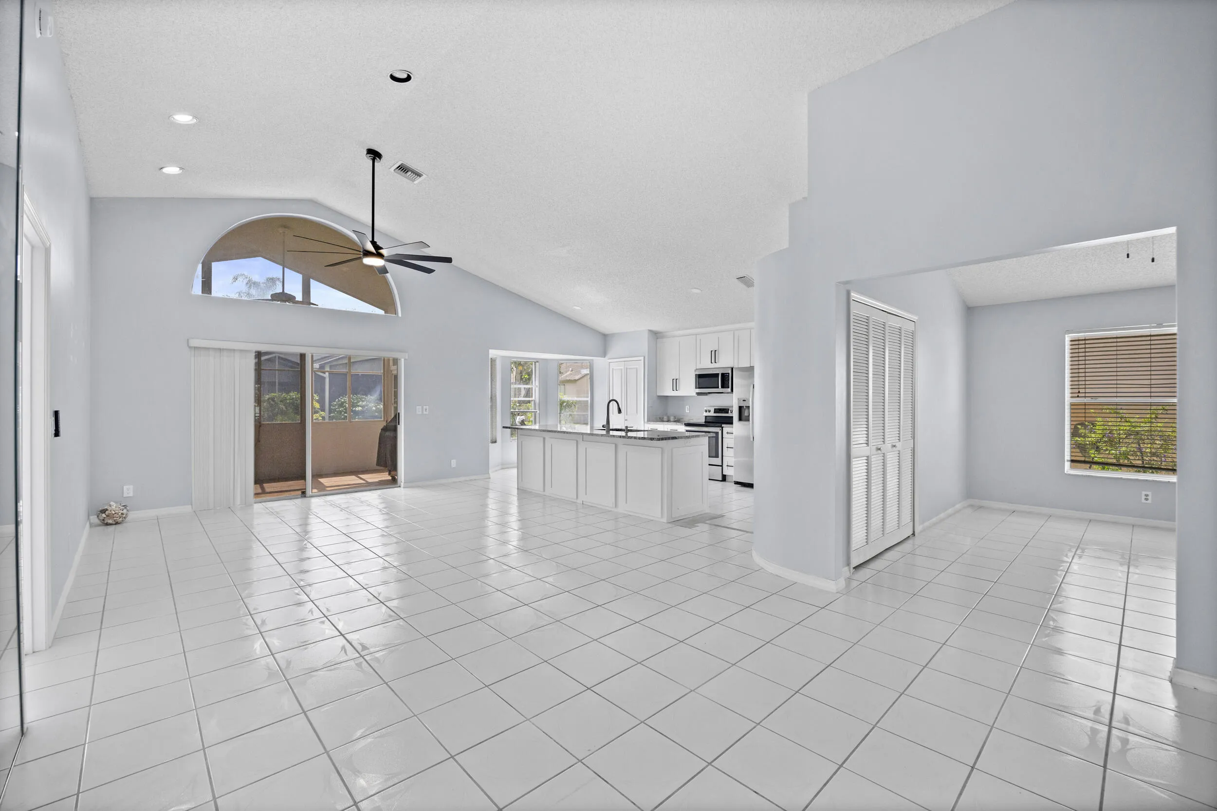 Living Room, Kitchen & Bedroom 3/Den/Office