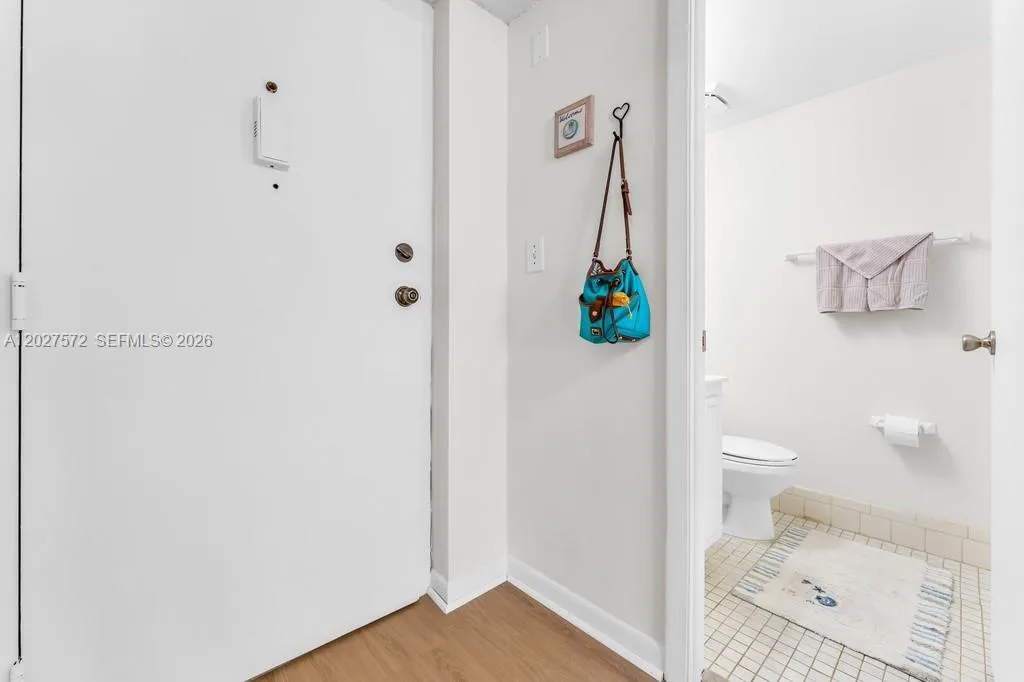 Half bath near entry & kitchen