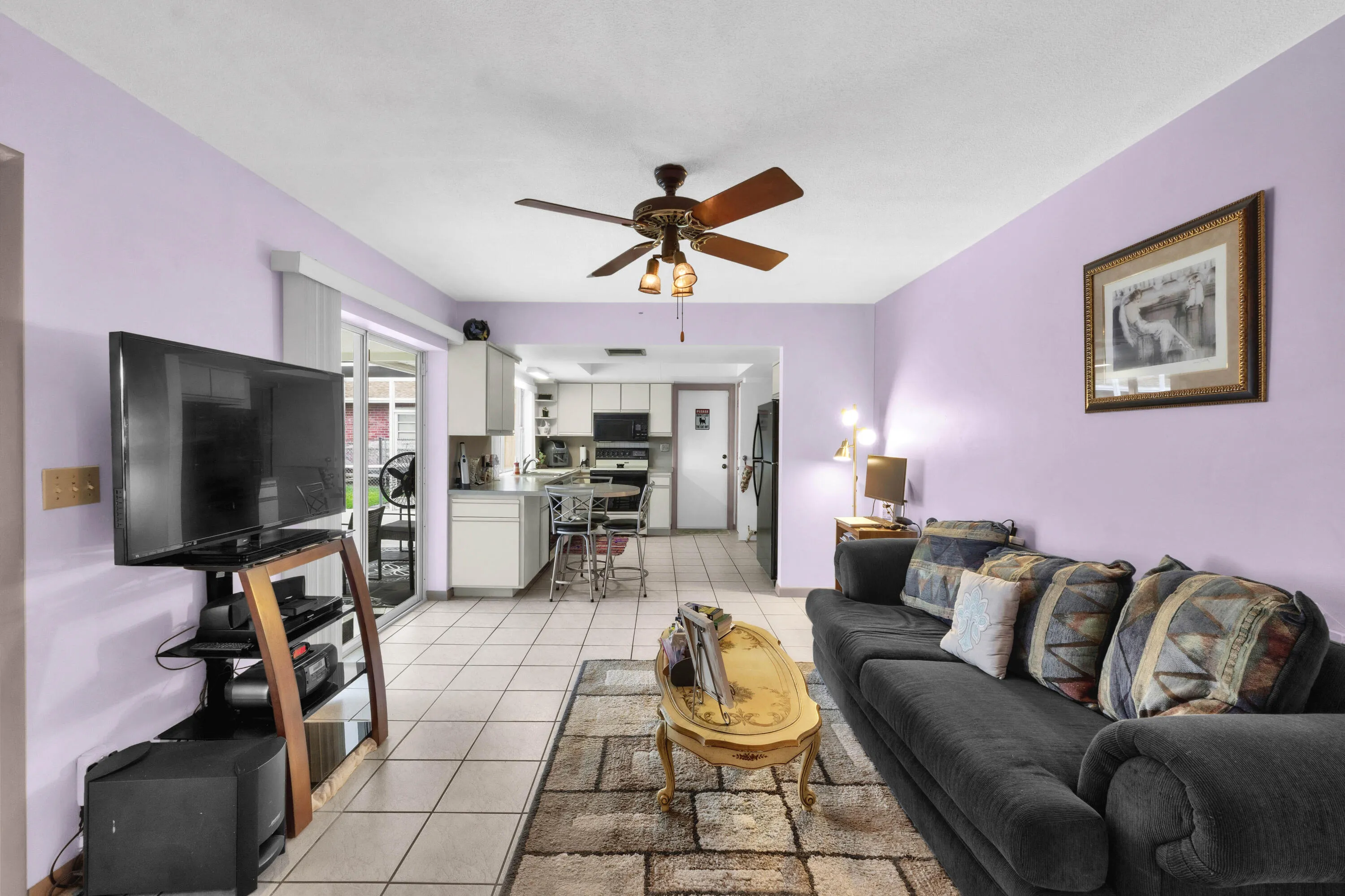 Family Room opens to Kitchen