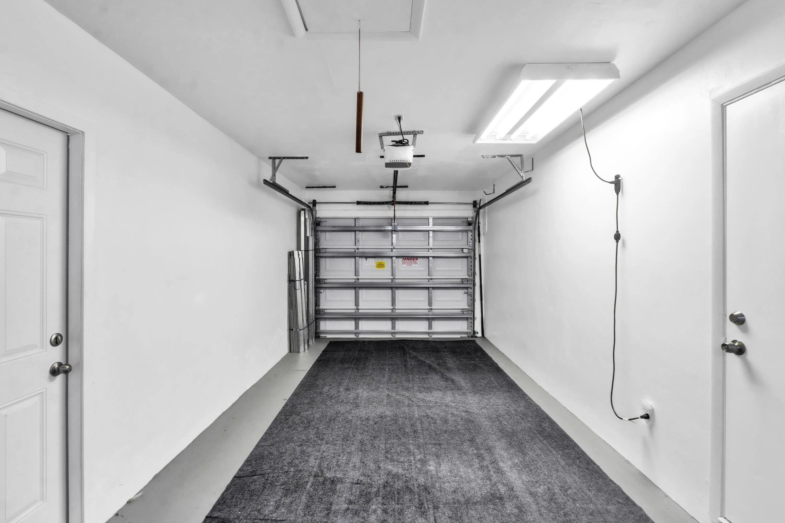 Single Car Garage with Side Pedestrian Door