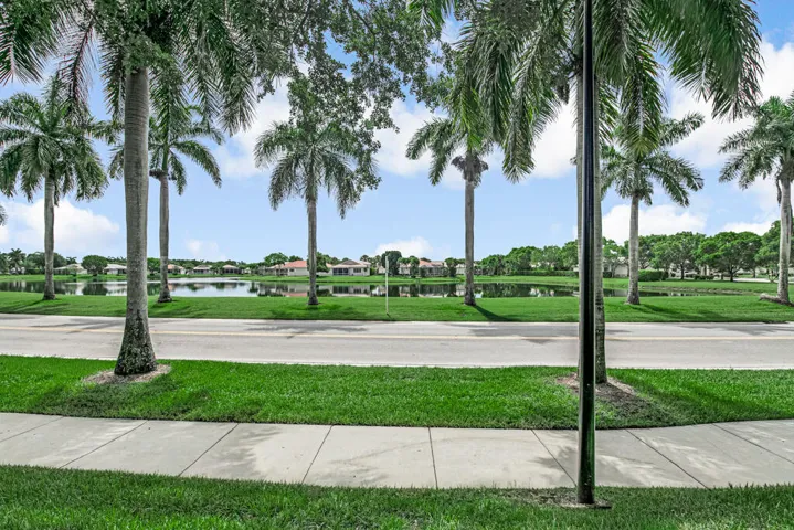 Lake view from the patio