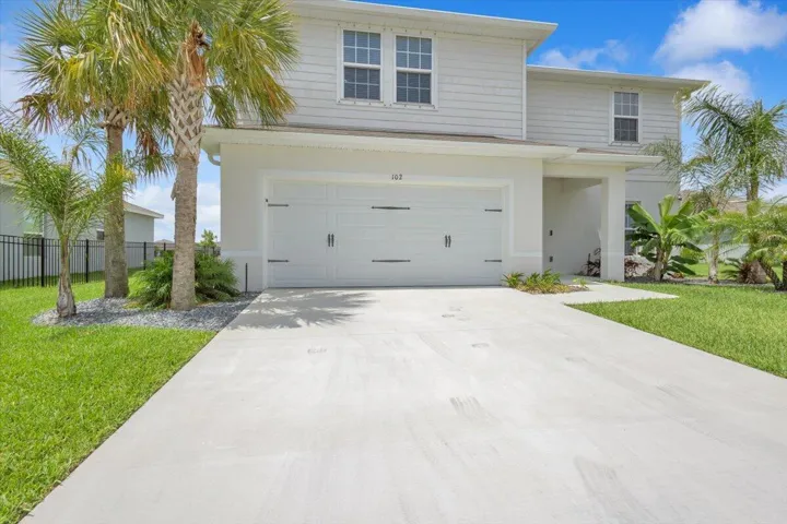 2 car garage and driveway