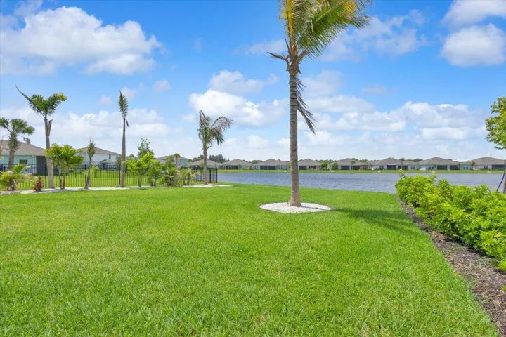 Lake views from the large backyard