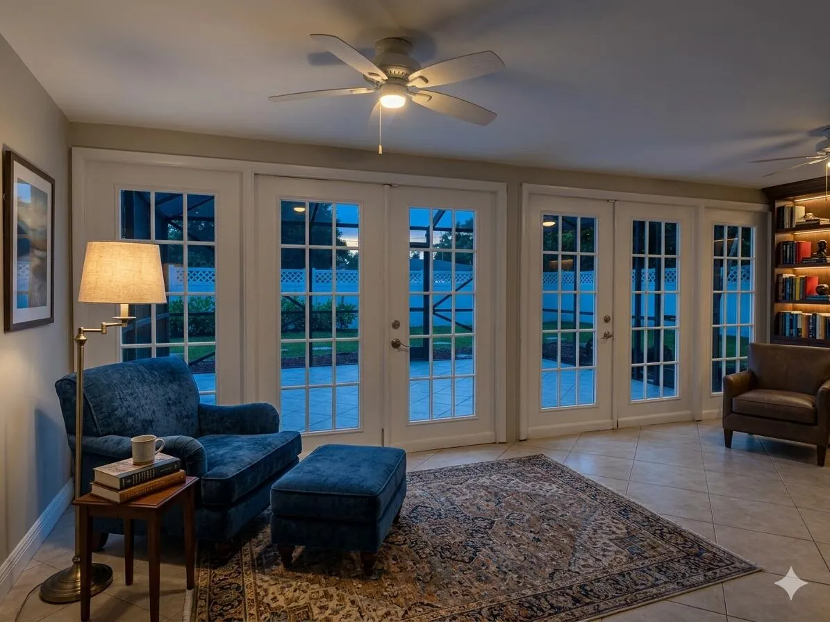 Rendering with furniture