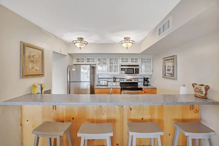Looking into kitchen