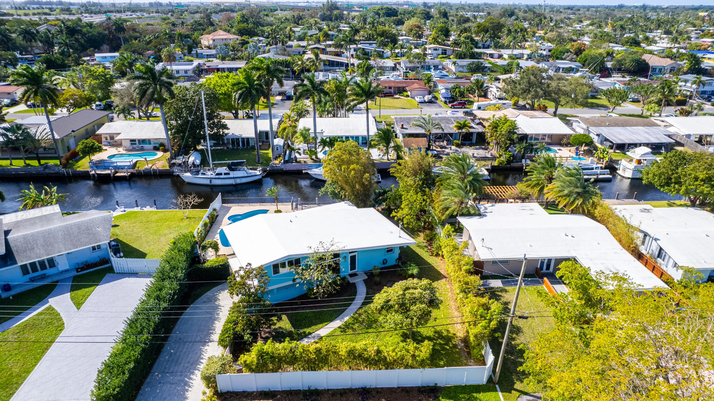 Aerial West Garden