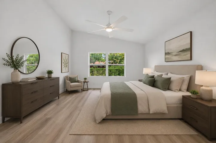 Primary Bedroom - Staged