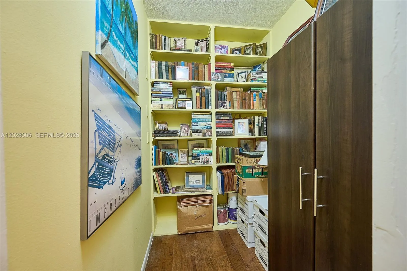 Both bedrooms feature walk in closets. This one is in the second bedroom
