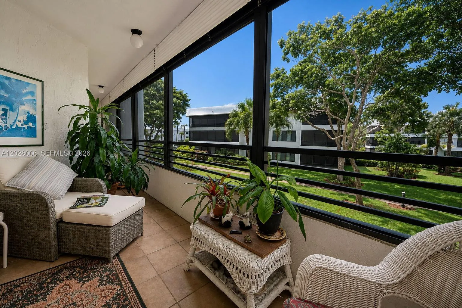 Beautiful views of the landscaped grounds from the 2nd floor lanai