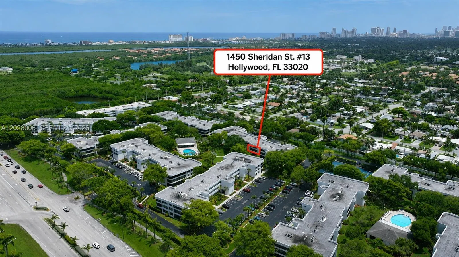 Location of "Lucky 13" in the complex. Both pools are heated, and the east pool is also chilled for summer comfort! There is also a small work out room, a tennis court, and a pickleball court.