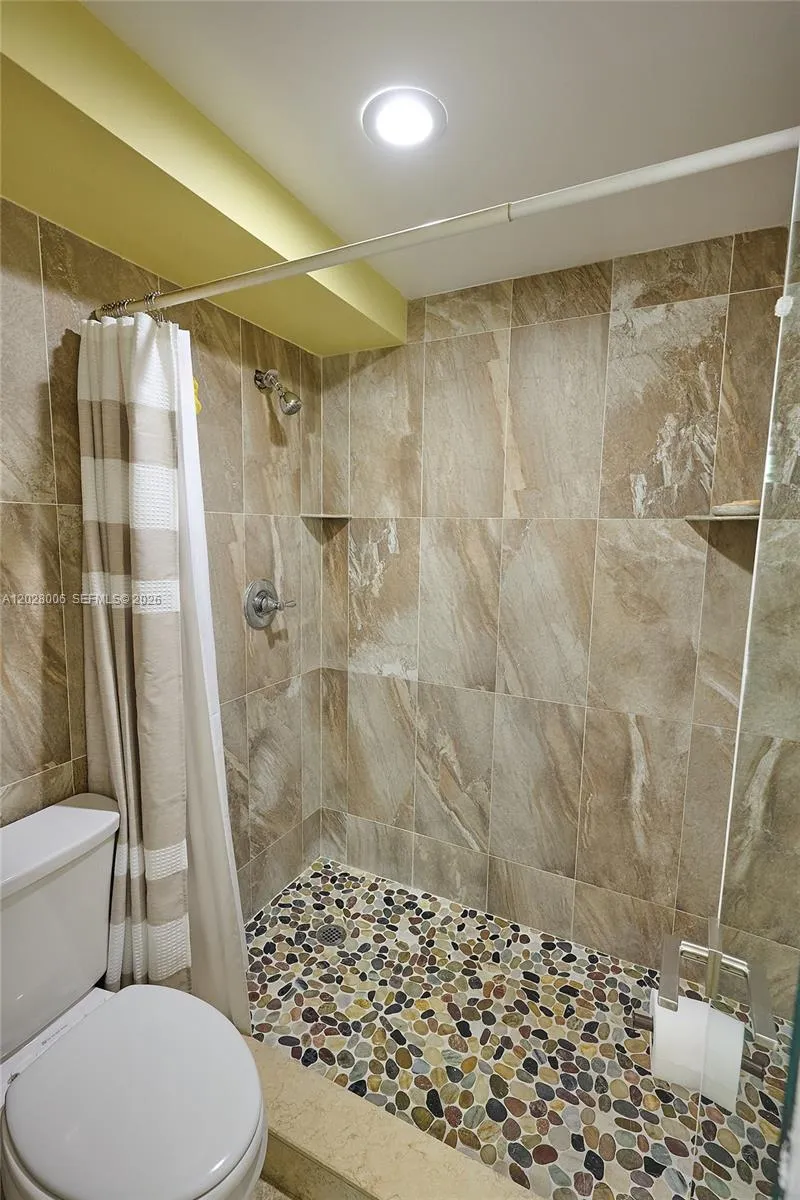 Tiled shower