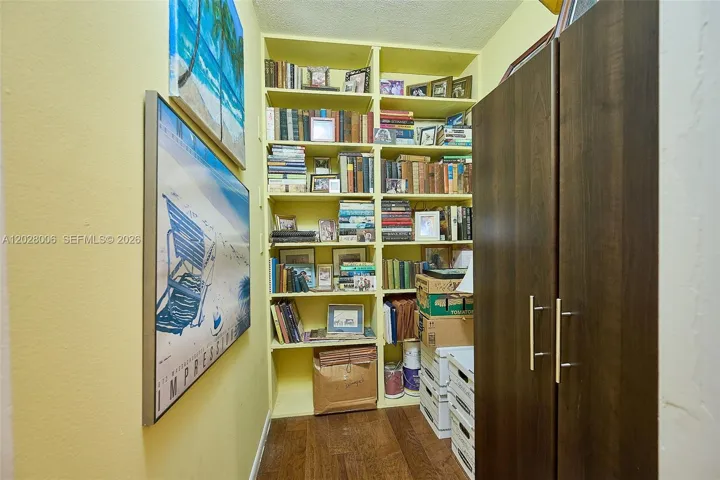 Both bedrooms feature walk in closets. This one is in the second bedroom
