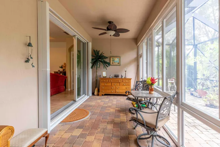 Glass enclosed porch