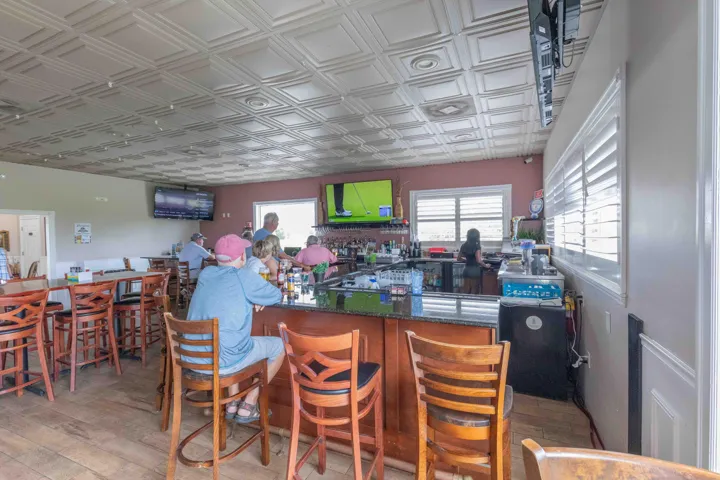 Dining in Golf Clubhouse