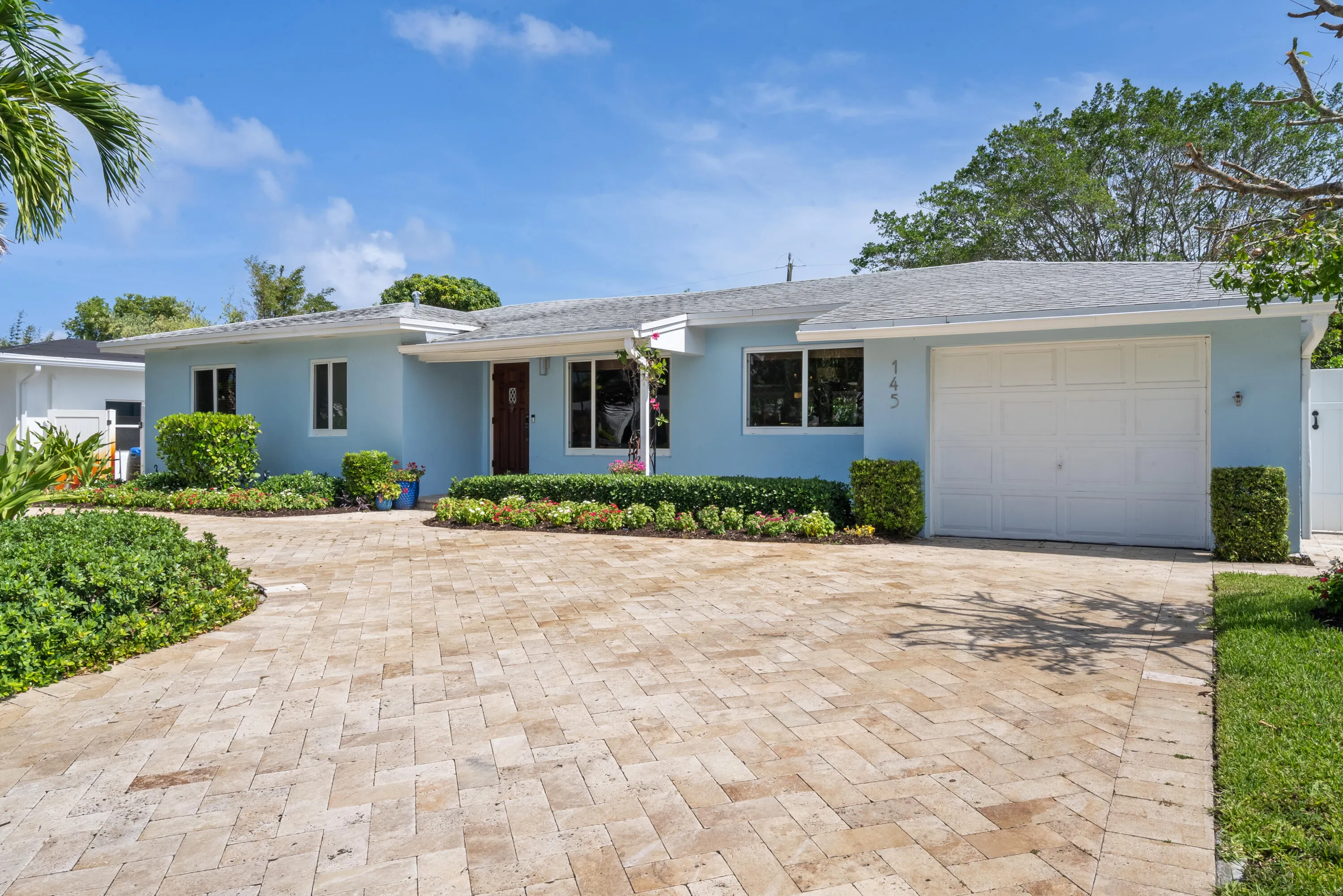 travertine custom driveway