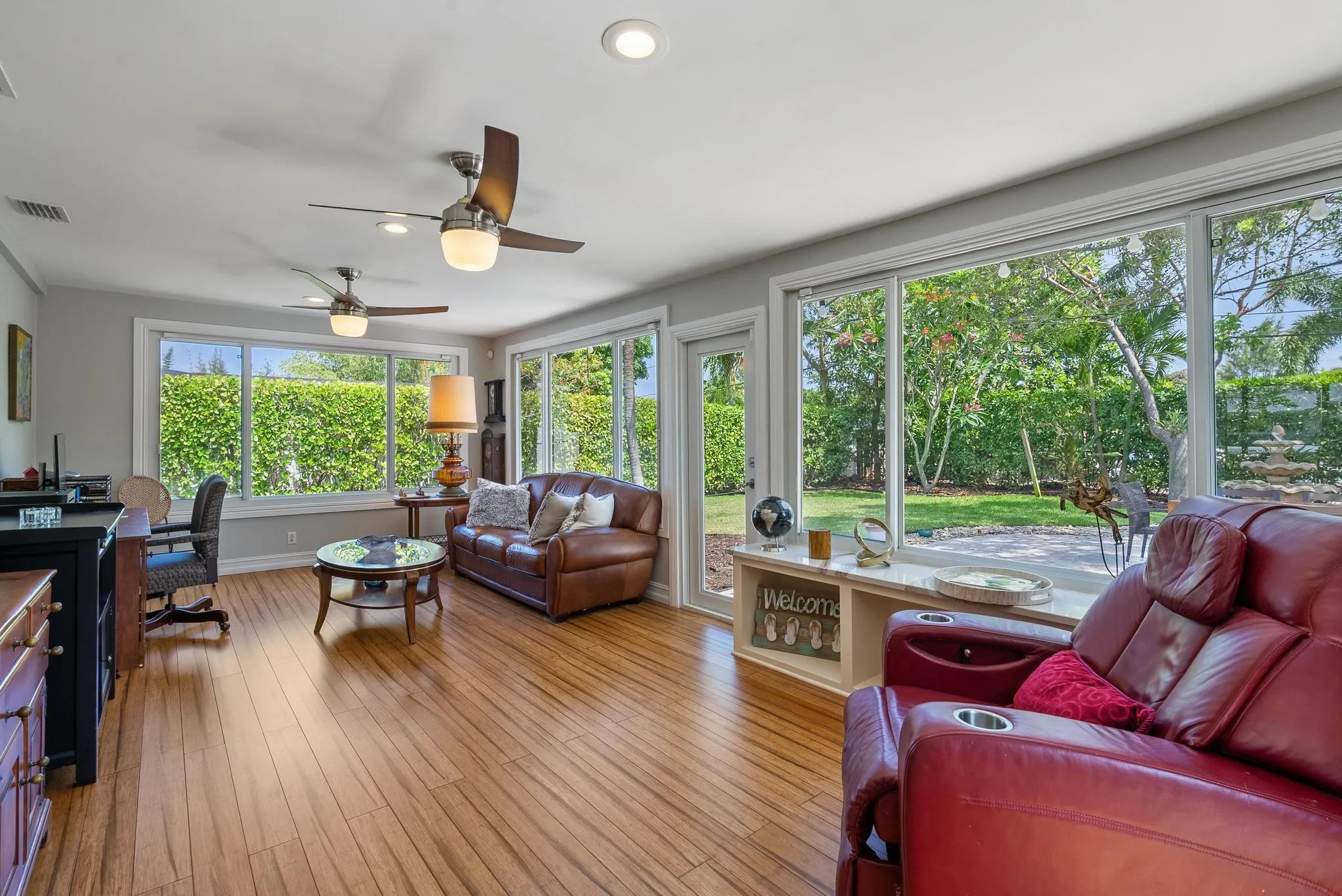 light and bright sunroom