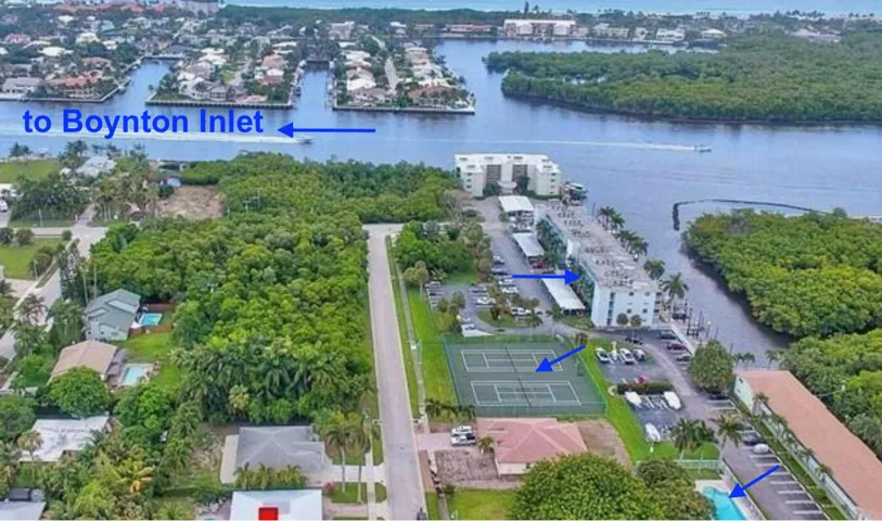 aerial view with notations