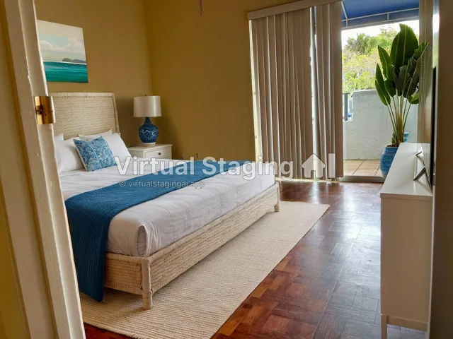 virtually staged front main bedroom