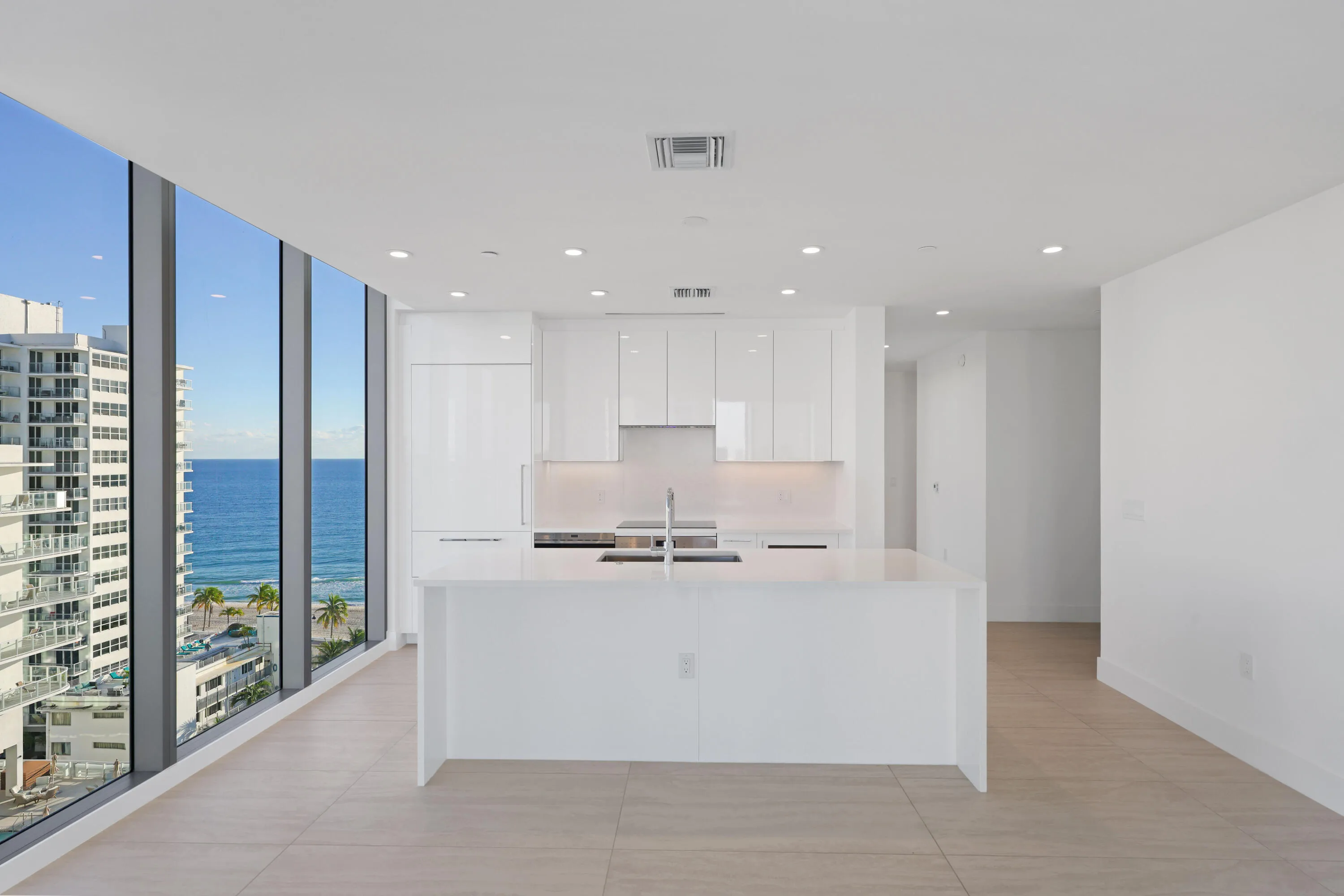Kitchen with Ocean View