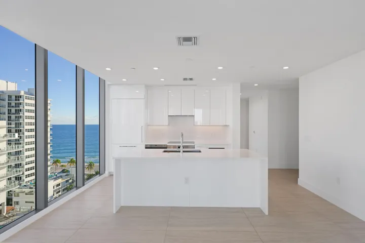 Kitchen with Ocean View