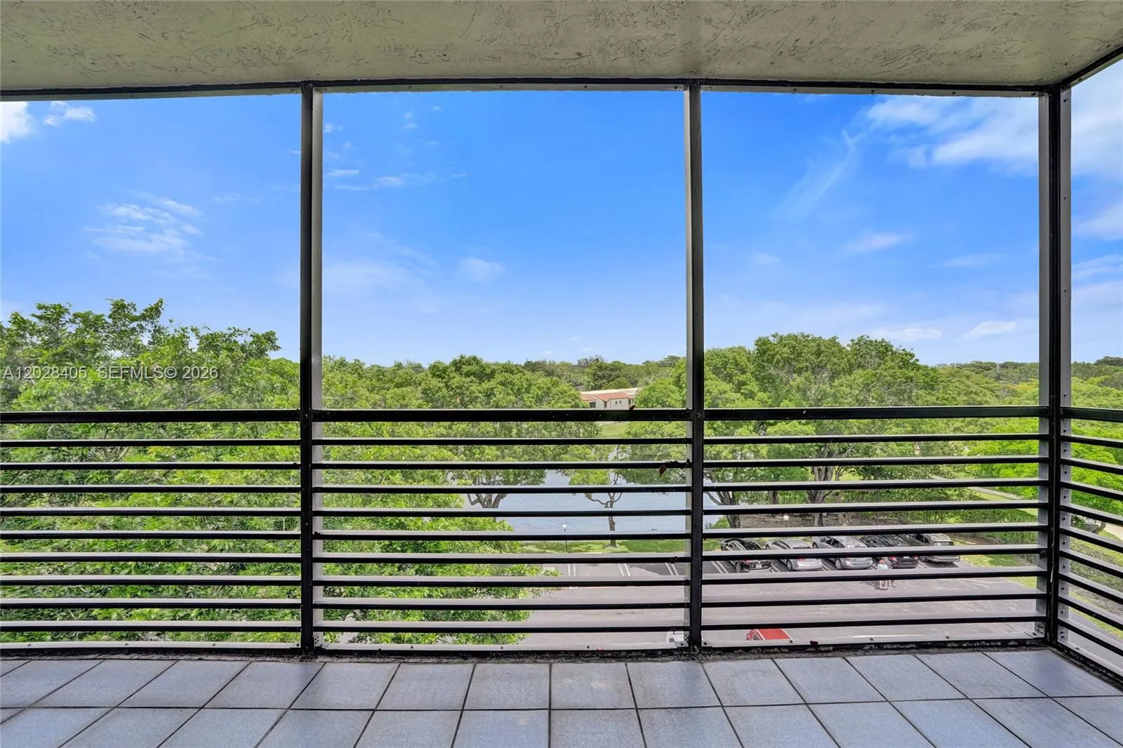 Screened Patio Living area