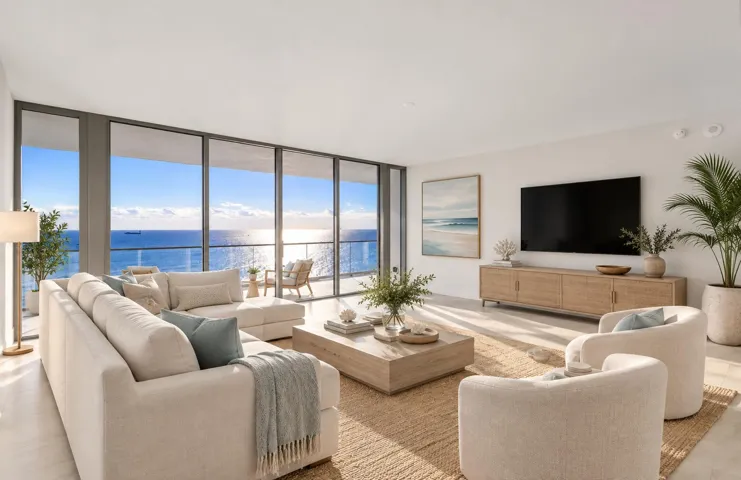 Living Room Virtually Staged