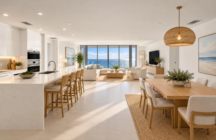 Great Room Virtually Staged