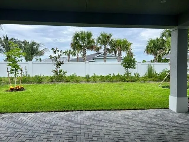 EXPANDED LANAI - BACKONG UP TO PRIVACY WALL