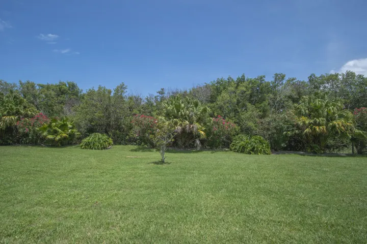 Preserve area behind unit.