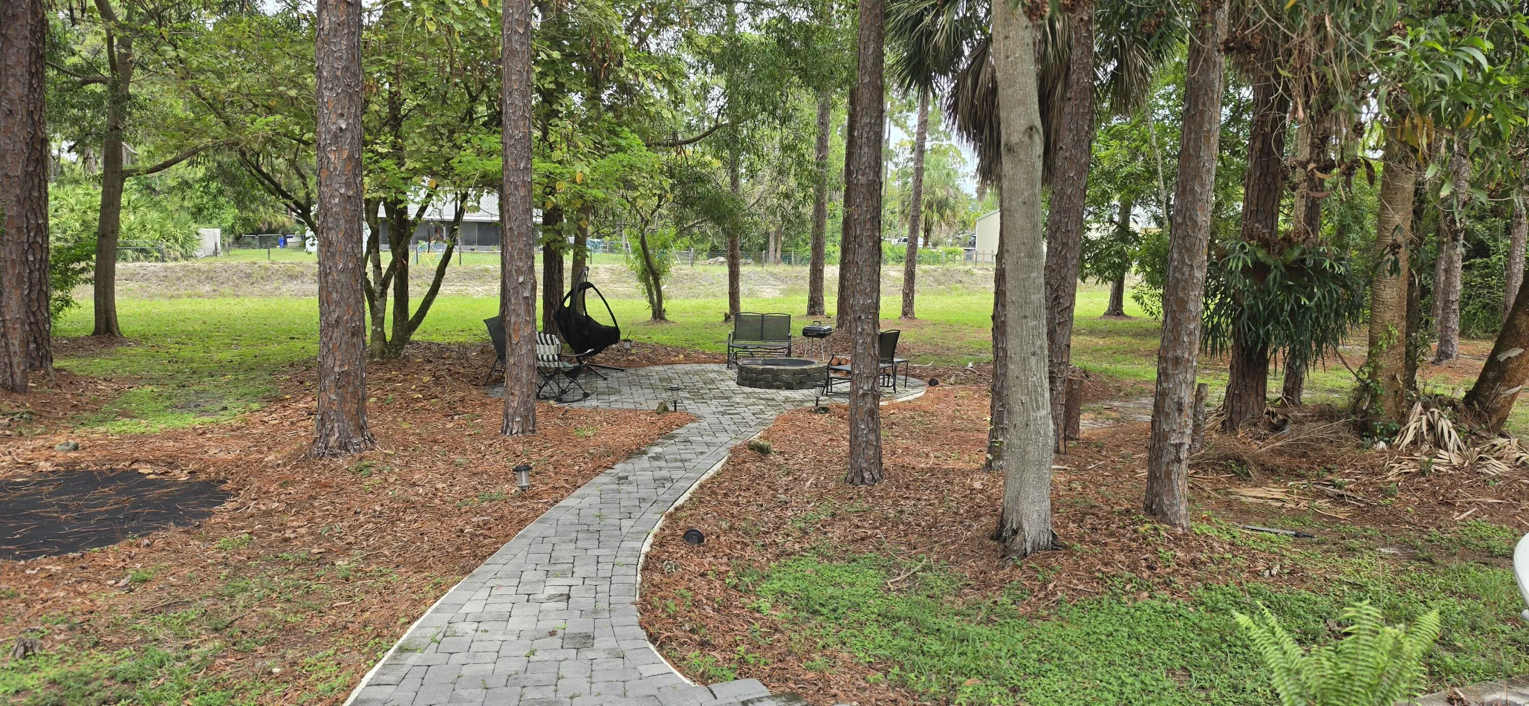 Path to fire pit